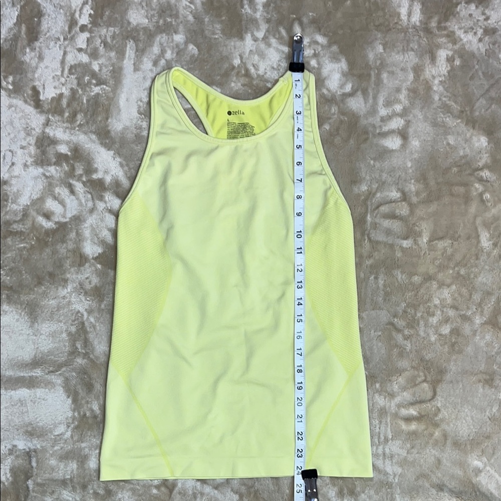 Zella Light Yellow Racerback Tank - Picture 4 of 5